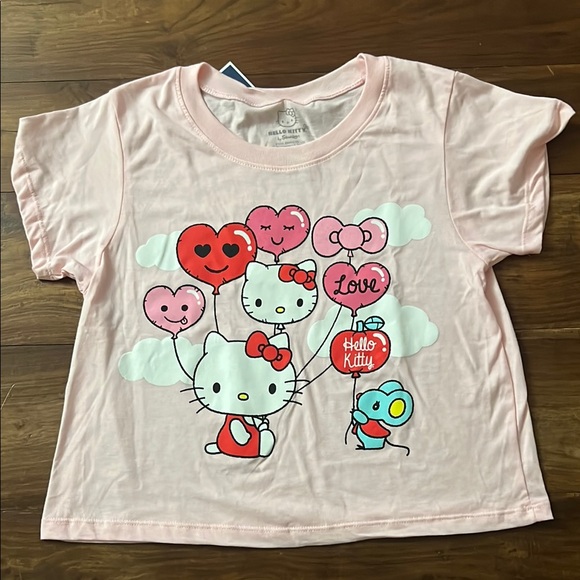 Hello Kitty Pink Kids T-Shirt - Picture 1 of 5